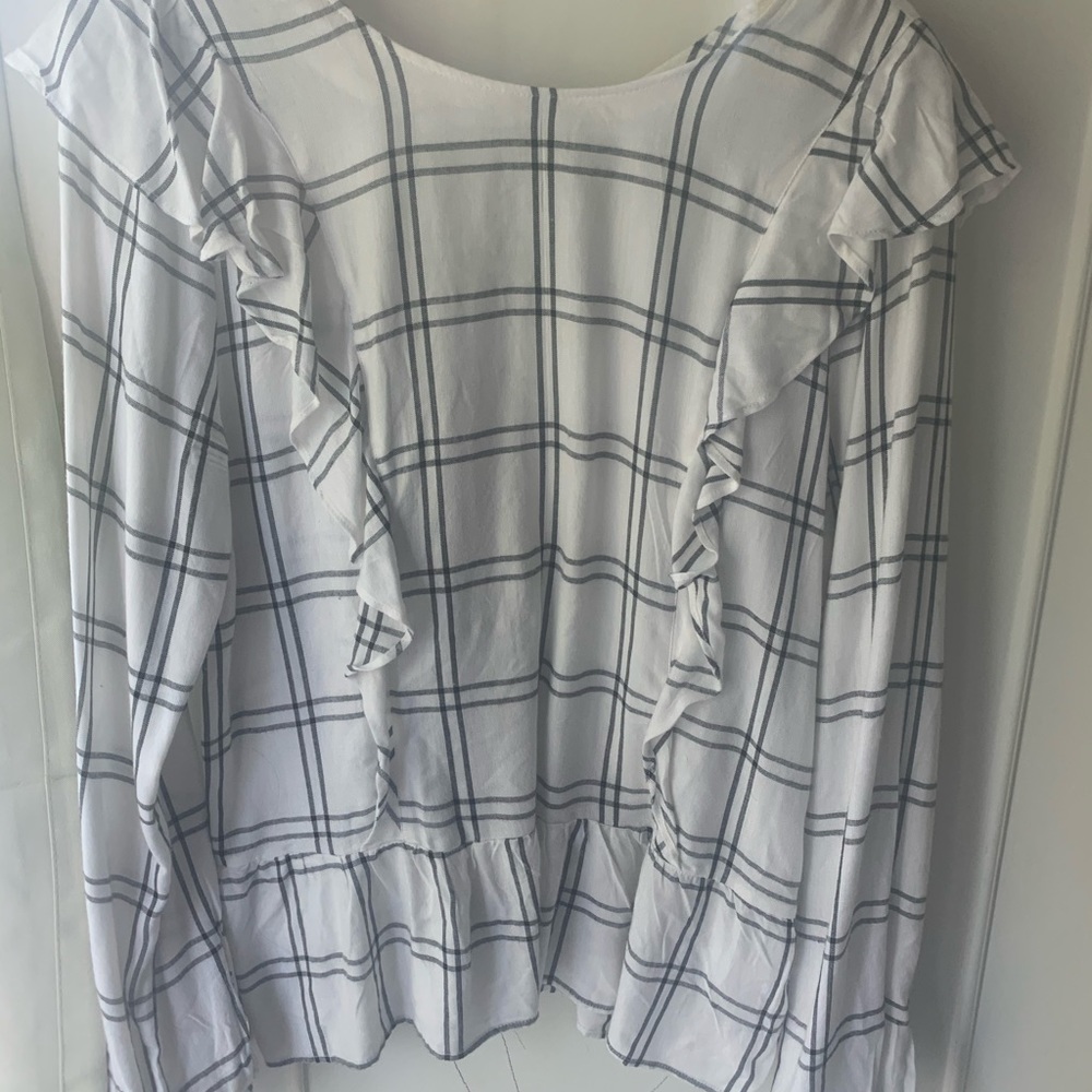 Alison Andrews Checkered Blouse